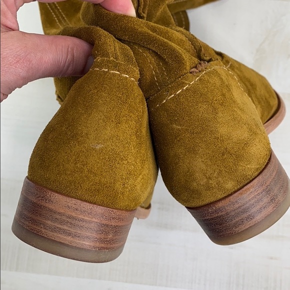 FRYE Cara Tall Pull On Oiled Suede Unlined Boot - Picture 5 of 15